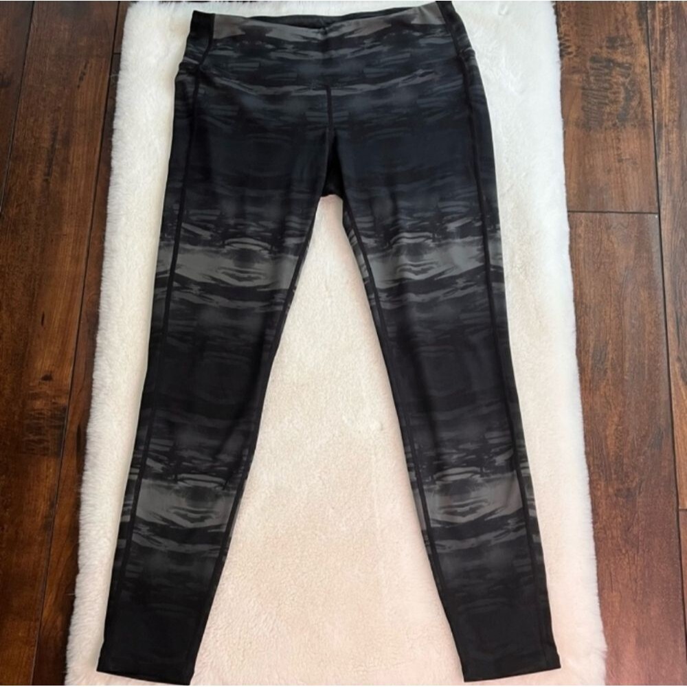 Women's Black Tie-Dye Leggings - Picture 2 of 16